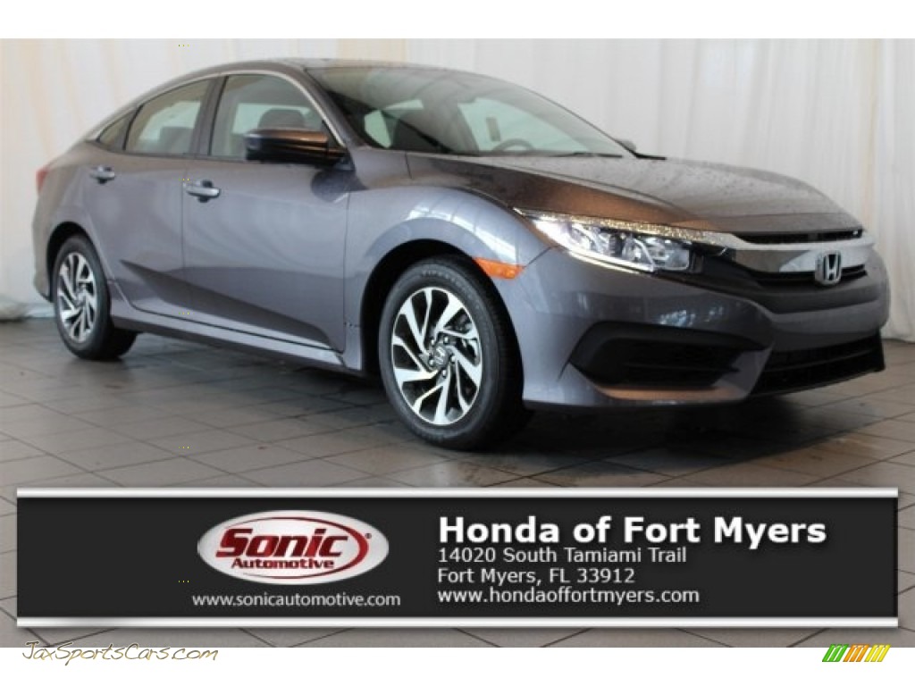 2016 Honda Civic EX Sedan in Modern Steel Metallic photo 23 086792