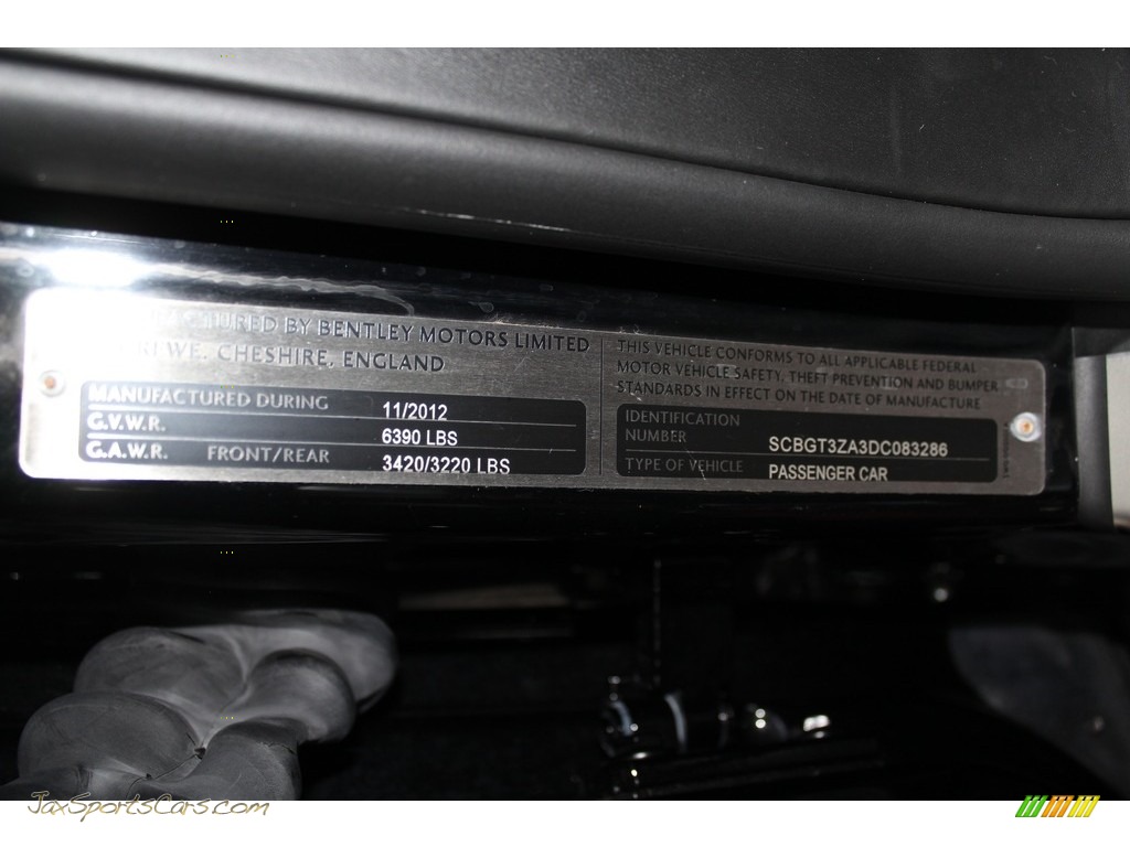 2013 Continental GTC V8  - Anthracite Metallic / Beluga photo #37