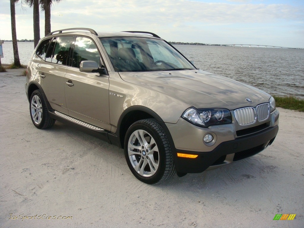 Platinum Bronze Metallic / Sand Beige/Black Nevada Leather BMW X3 3.0si