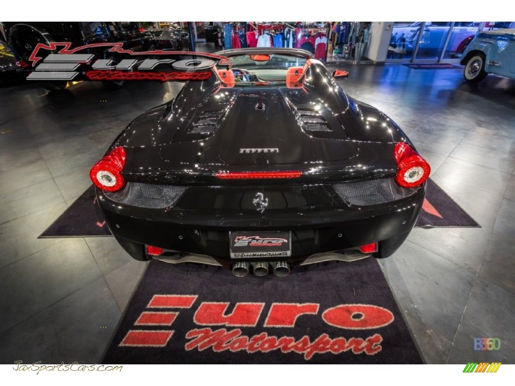 2013 458 Spider - Nero Daytona (Black Metallic) / Rosso photo #48