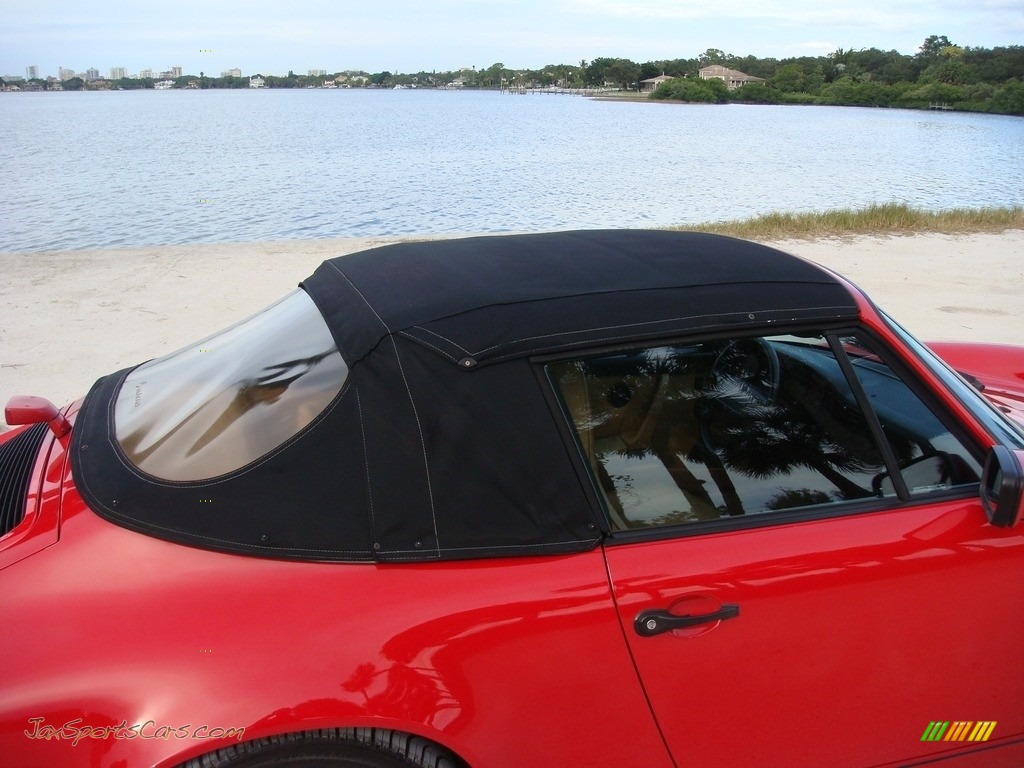 1990 911 Carrera 2 Cabriolet - Guards Red / Beige photo #24