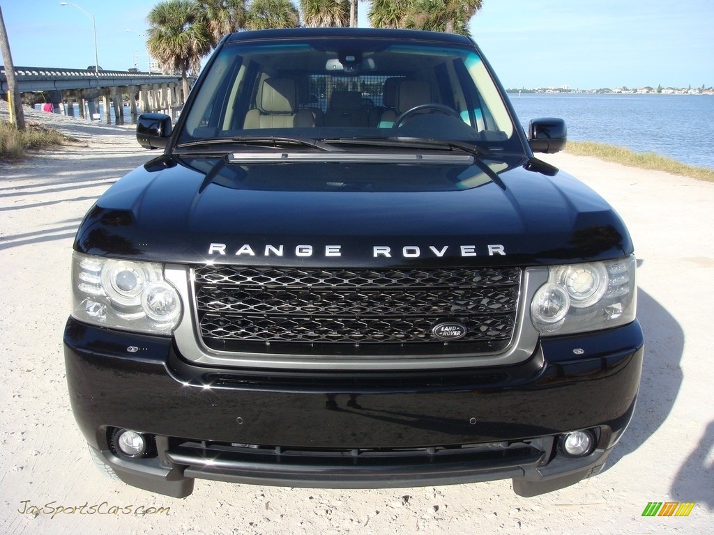 2011 Range Rover HSE - Santorini Black Metallic / Navy Blue/Parchment photo #2