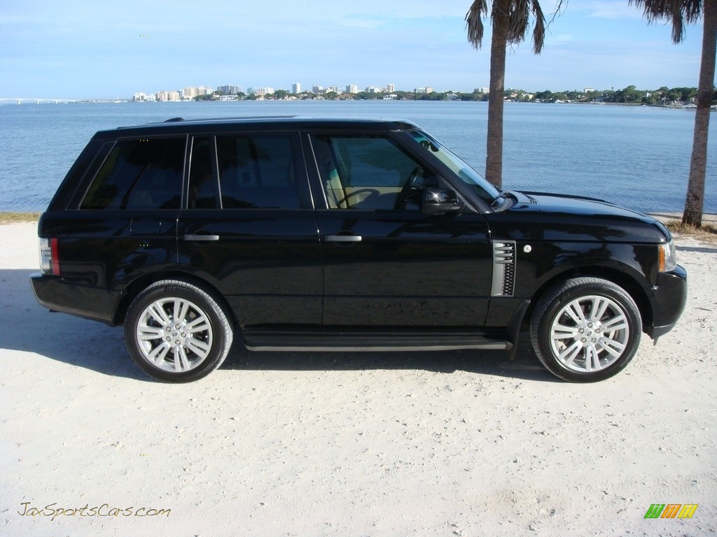 2011 Range Rover HSE - Santorini Black Metallic / Navy Blue/Parchment photo #8