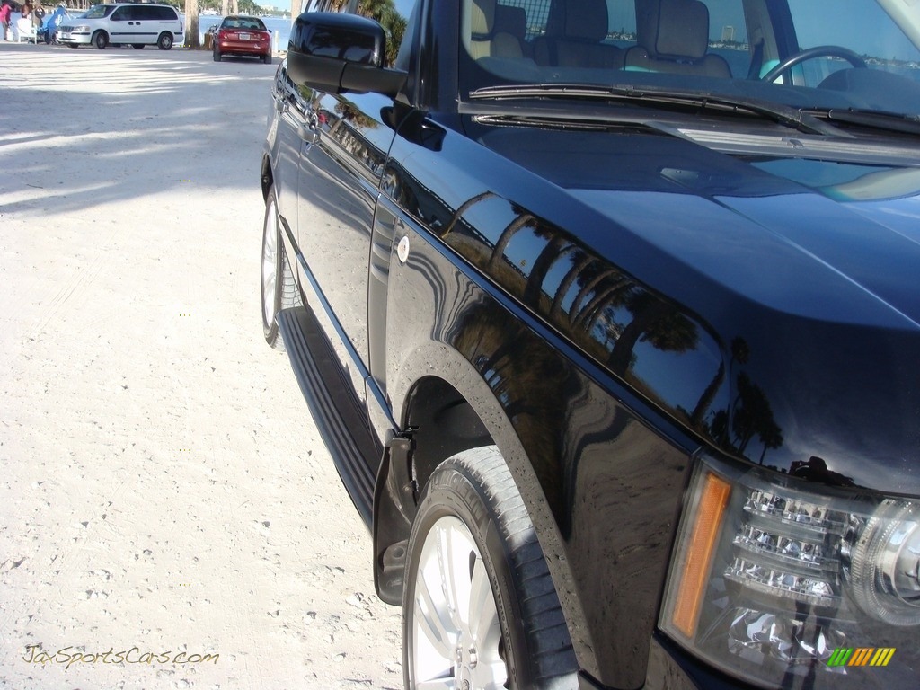2011 Range Rover HSE - Santorini Black Metallic / Navy Blue/Parchment photo #9