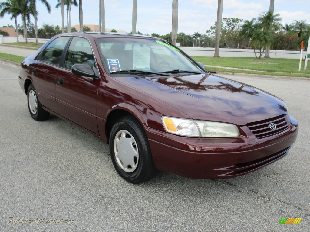 1999 Camry CE - Vintage Red Pearl / Gray photo #7