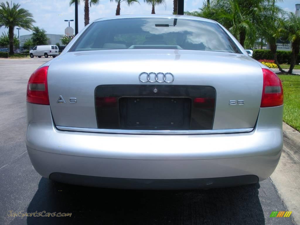 1999 A6 2.8 Sedan - Aluminum Silver Metallic / Onyx Black photo #7