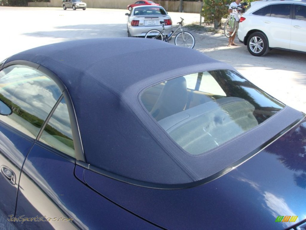 1999 911 Carrera Cabriolet - Ocean Blue Metallic / Savanna Beige photo #31