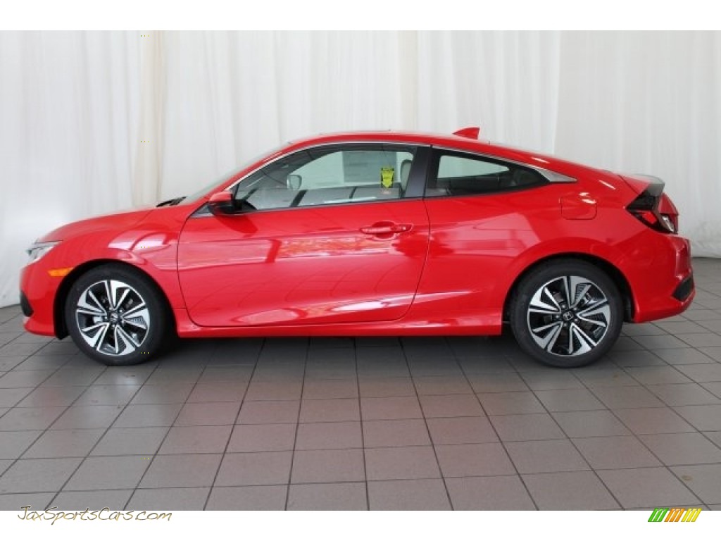 2017 Civic EX-L Coupe - Rallye Red / Black/Ivory photo #5