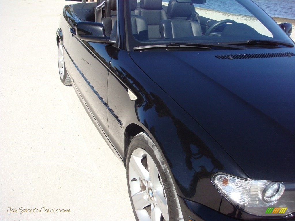 2006 3 Series 325i Convertible - Black Sapphire Metallic / Black photo #9