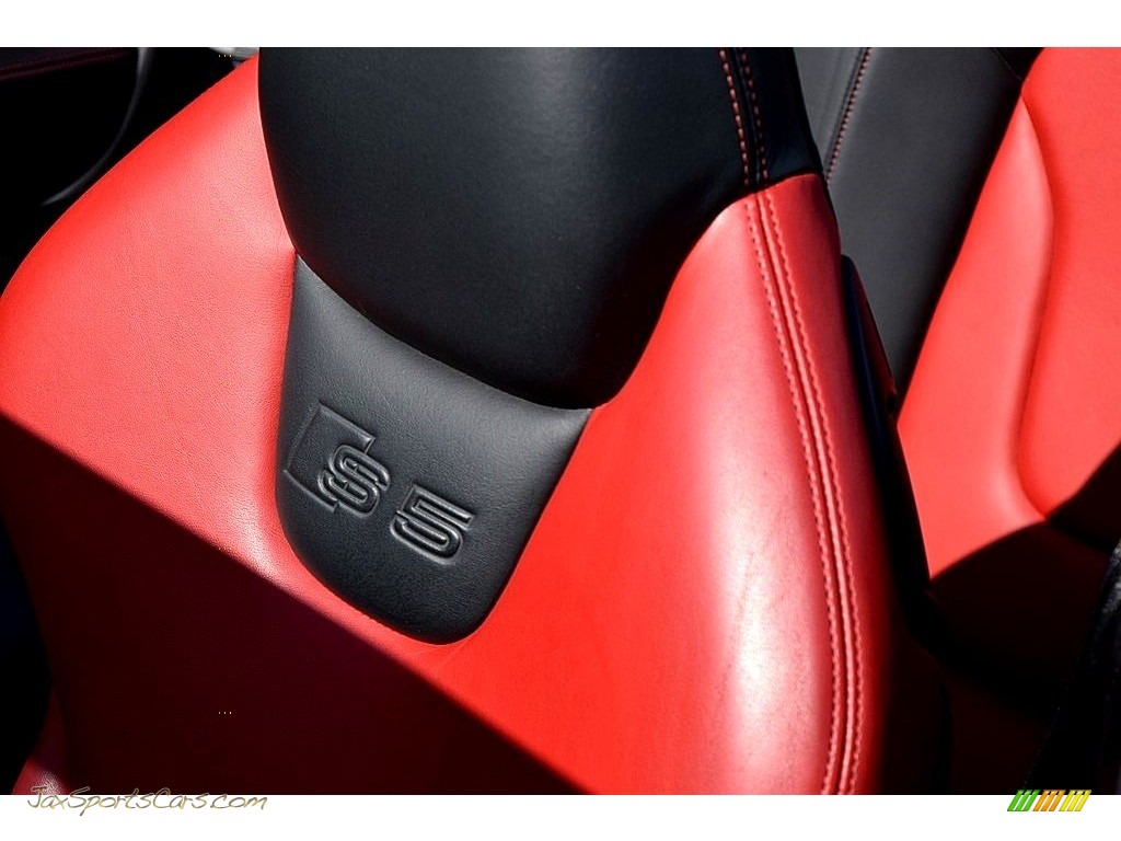 2012 S5 3.0 TFSI quattro Cabriolet - Brilliant Black / Black/Magma Red photo #34