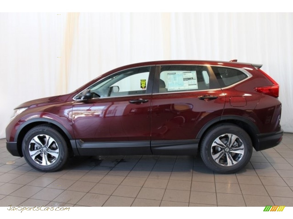 2017 CR-V LX - Basque Red Pearl II / Gray photo #5