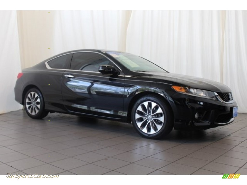 2014 Accord EX-L Coupe - Crystal Black Pearl / Black photo #2