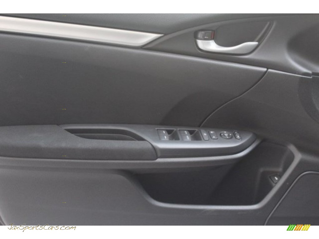 2017 Civic LX Sedan - Modern Steel Metallic / Black photo #7