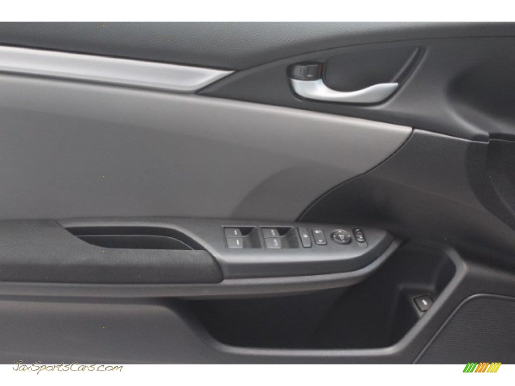 2017 Civic LX Sedan - Polished Metal Metallic / Gray photo #7