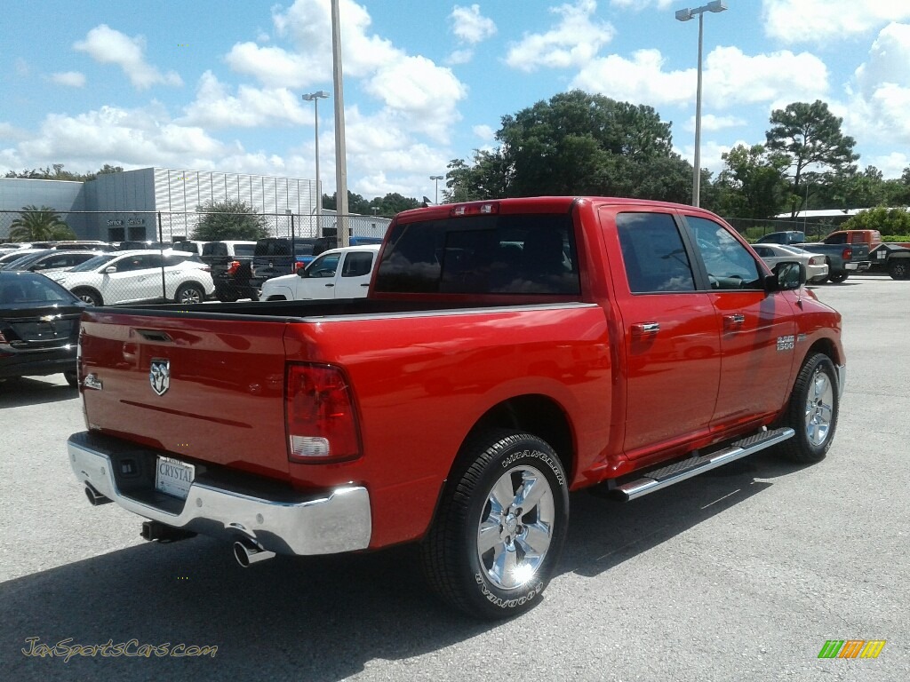 2017 1500 Big Horn Crew Cab - Flame Red / Black/Diesel Gray photo #5