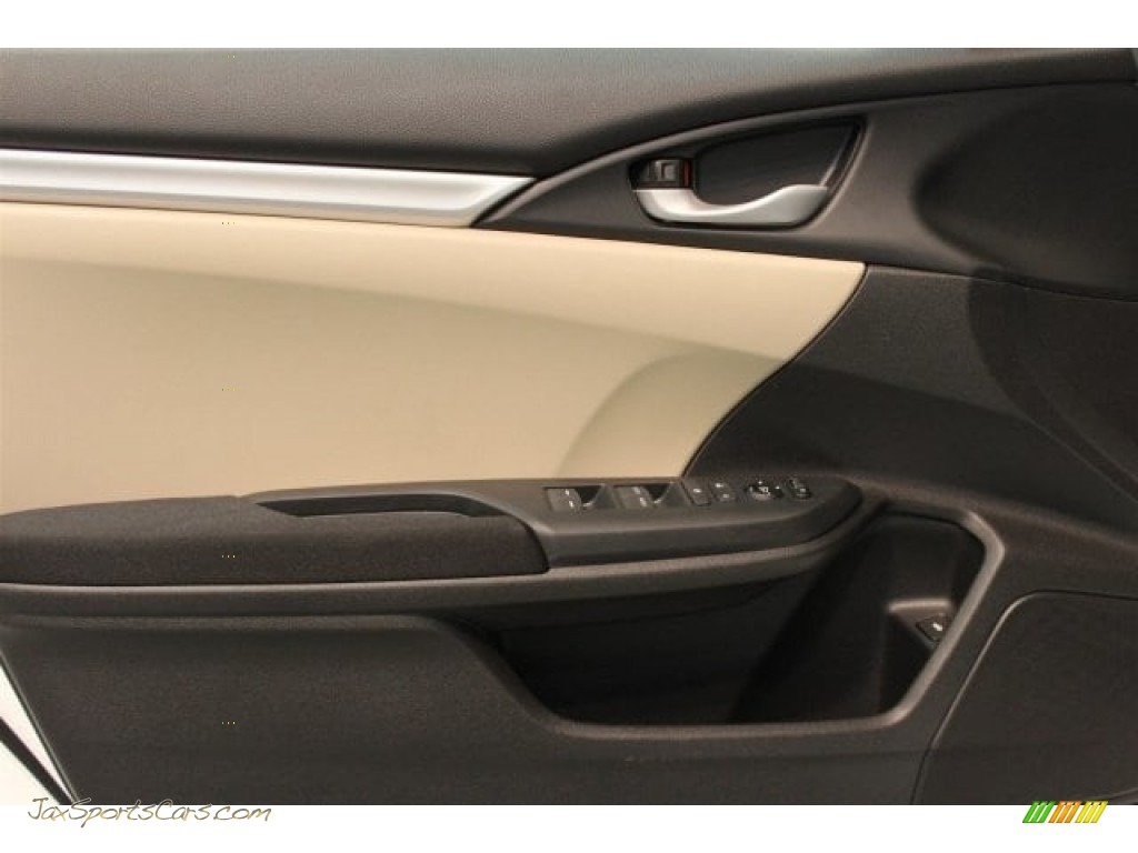 2017 Civic LX Sedan - Taffeta White / Ivory photo #7
