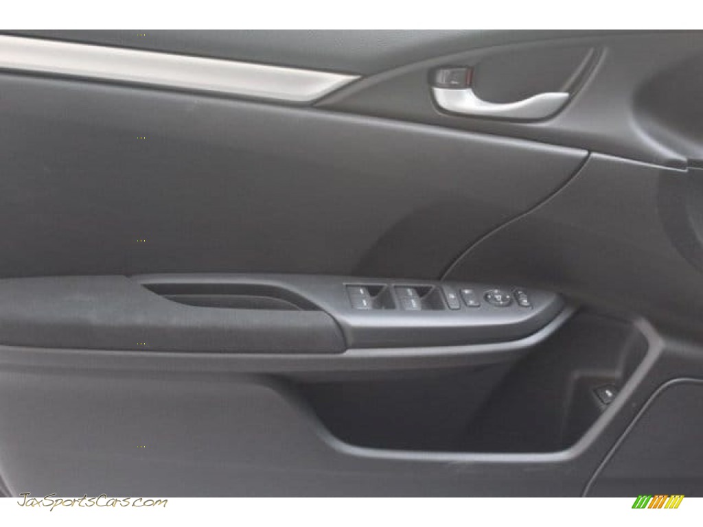 2017 Civic LX Sedan - Modern Steel Metallic / Black photo #7
