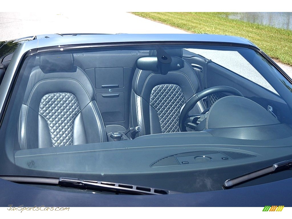 2014 R8 Spyder V10 - Daytona Gray Pearl / Black photo #22