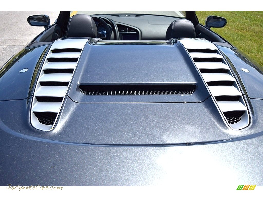 2014 R8 Spyder V10 - Daytona Gray Pearl / Black photo #42
