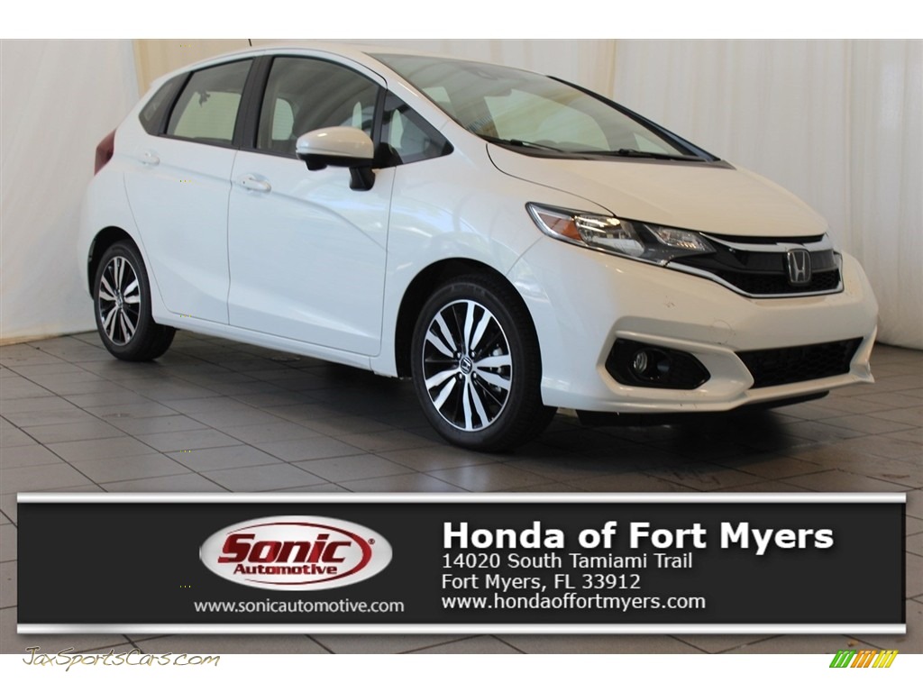 White Orchid Pearl / Black Honda Fit EX
