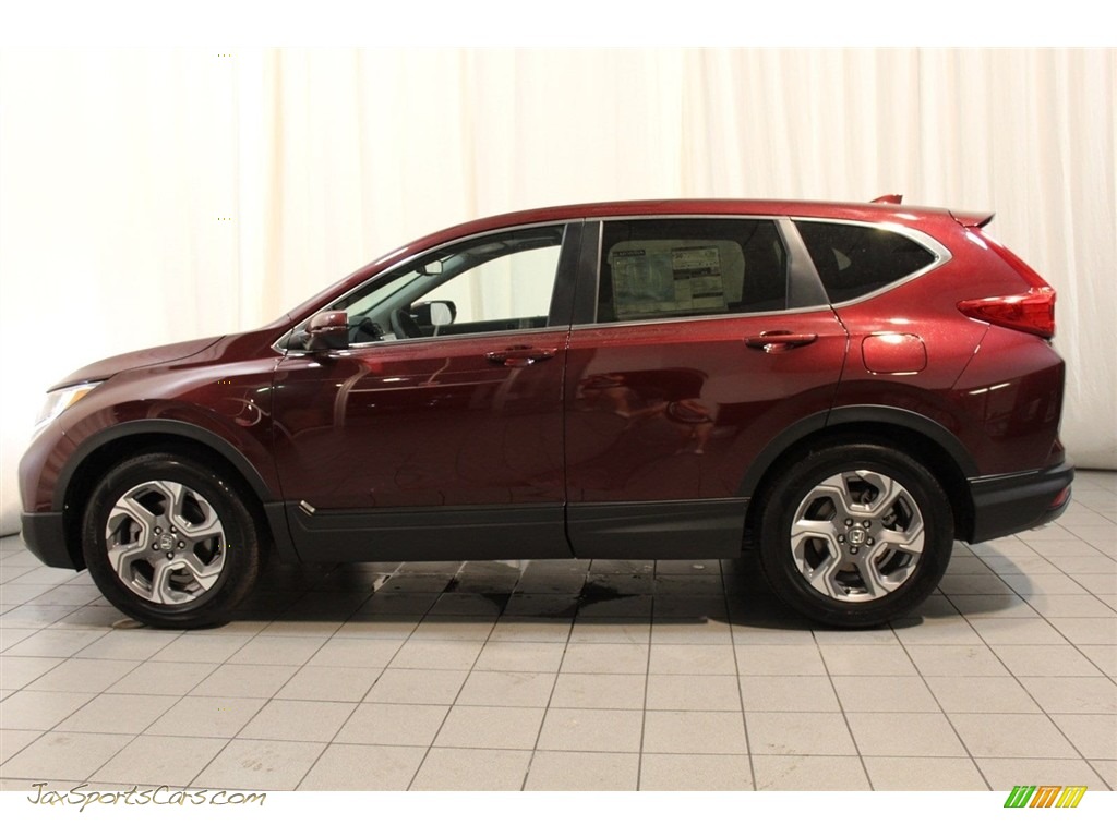 2017 CR-V EX - Basque Red Pearl II / Gray photo #4