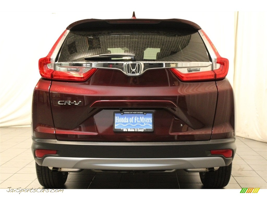 2017 CR-V EX - Basque Red Pearl II / Gray photo #5