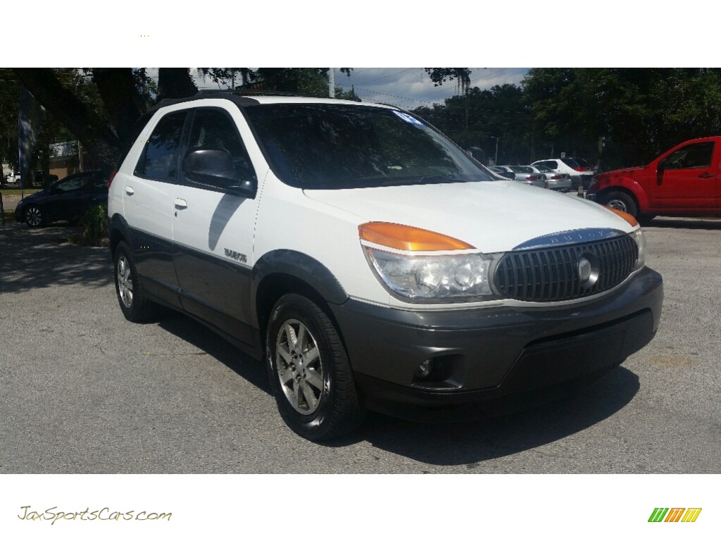 Olympic White / Gray Buick Rendezvous CX