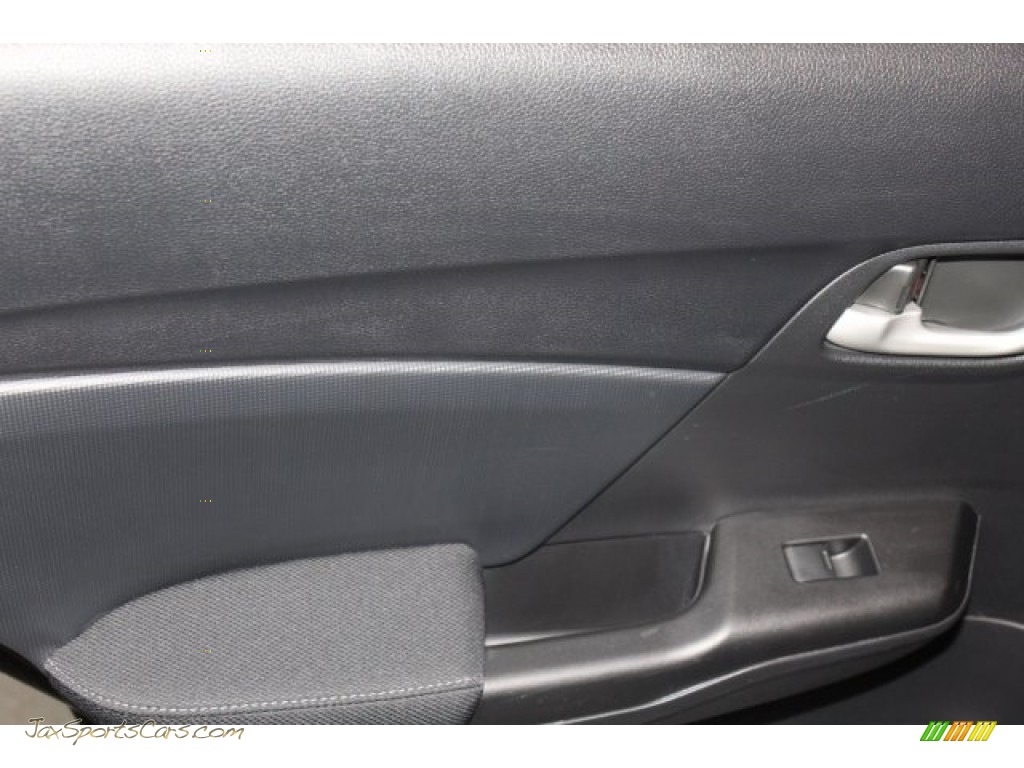 2014 Civic LX Sedan - Crystal Black Pearl / Black photo #21