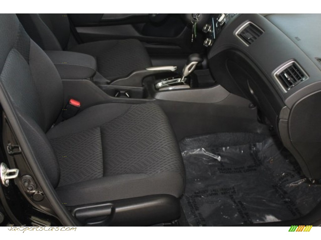 2014 Civic LX Sedan - Crystal Black Pearl / Black photo #26