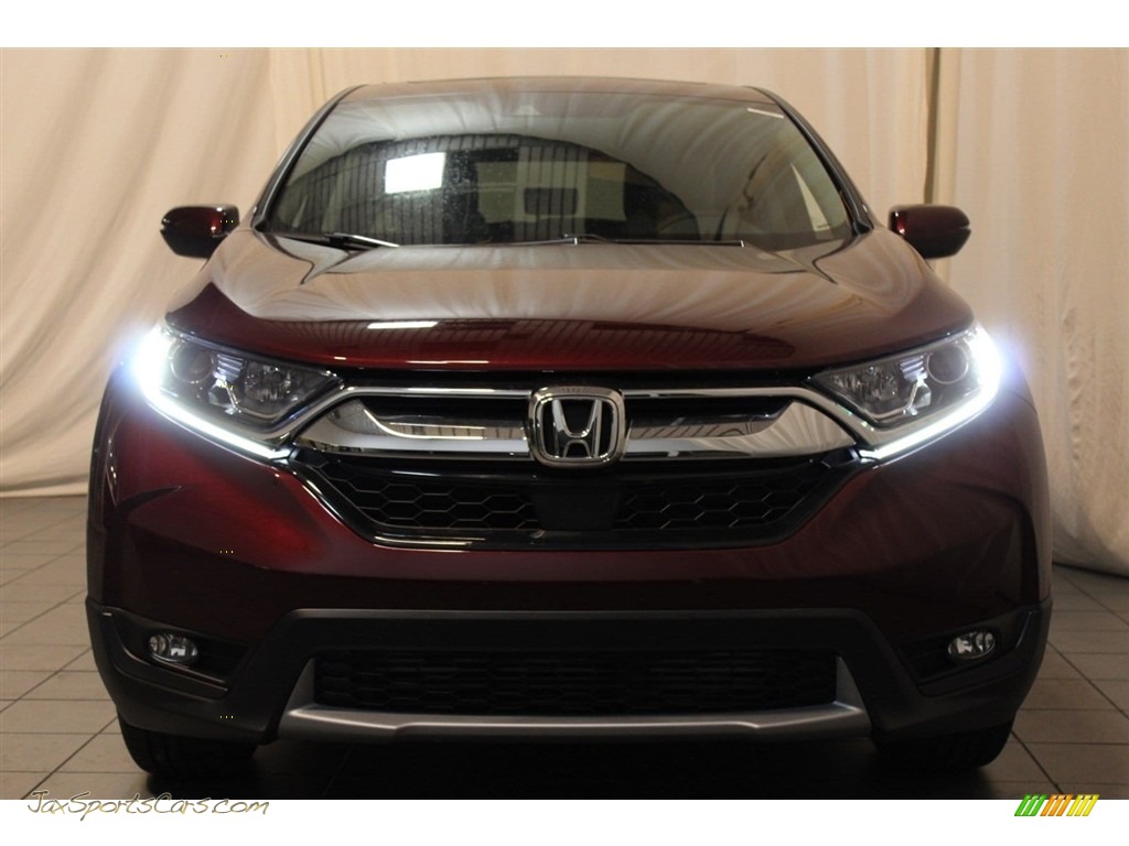 2017 CR-V EX-L - Basque Red Pearl II / Gray photo #3
