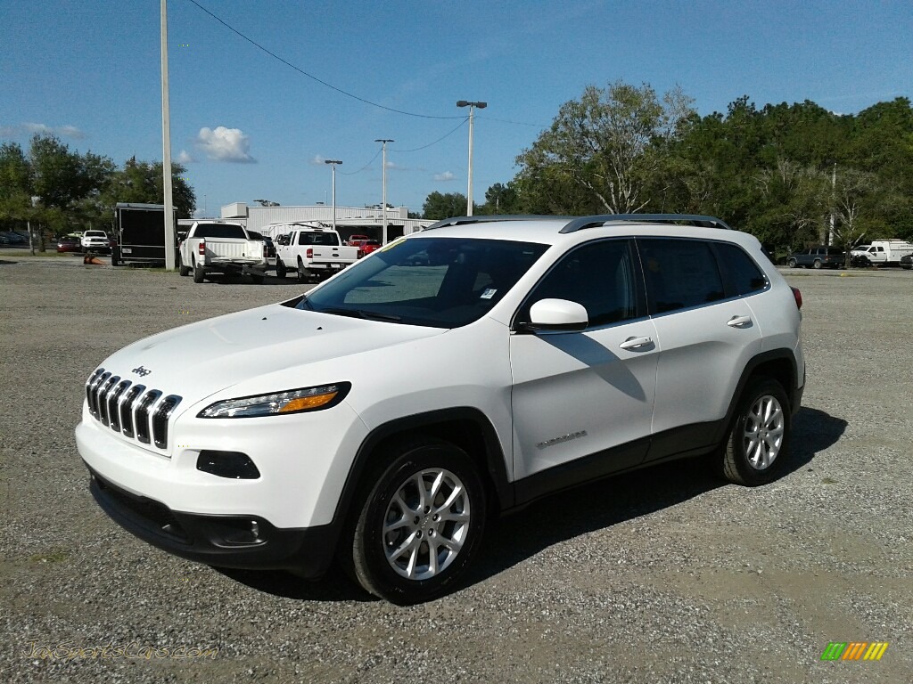 Bright White / Black Jeep Cherokee Latitude Plus