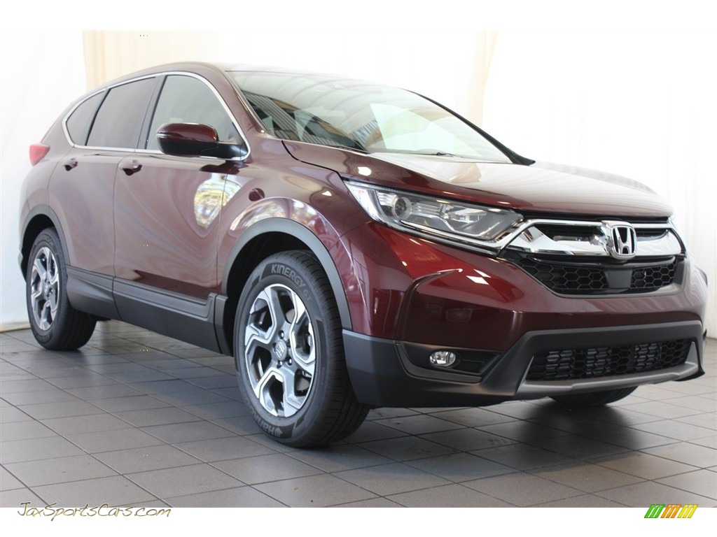 2017 CR-V EX - Basque Red Pearl II / Gray photo #2