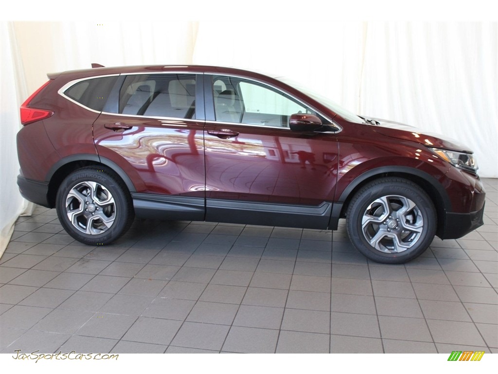 2017 CR-V EX - Basque Red Pearl II / Gray photo #3