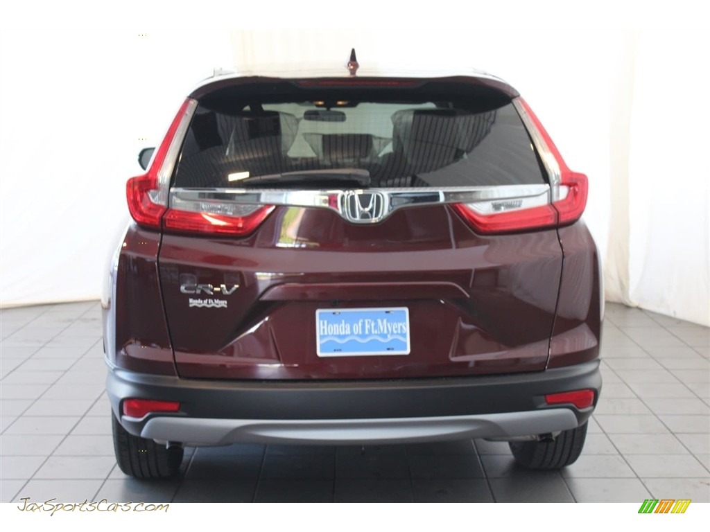 2017 CR-V EX - Basque Red Pearl II / Gray photo #7