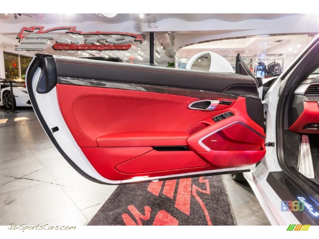 2015 911 Turbo S Cabriolet - Carrara White Metallic / Black/Garnet Red photo #29