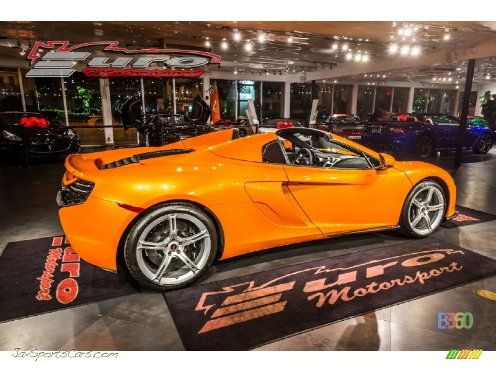 2015 650S Spyder - McLaren Orange / Carbon Black photo #27