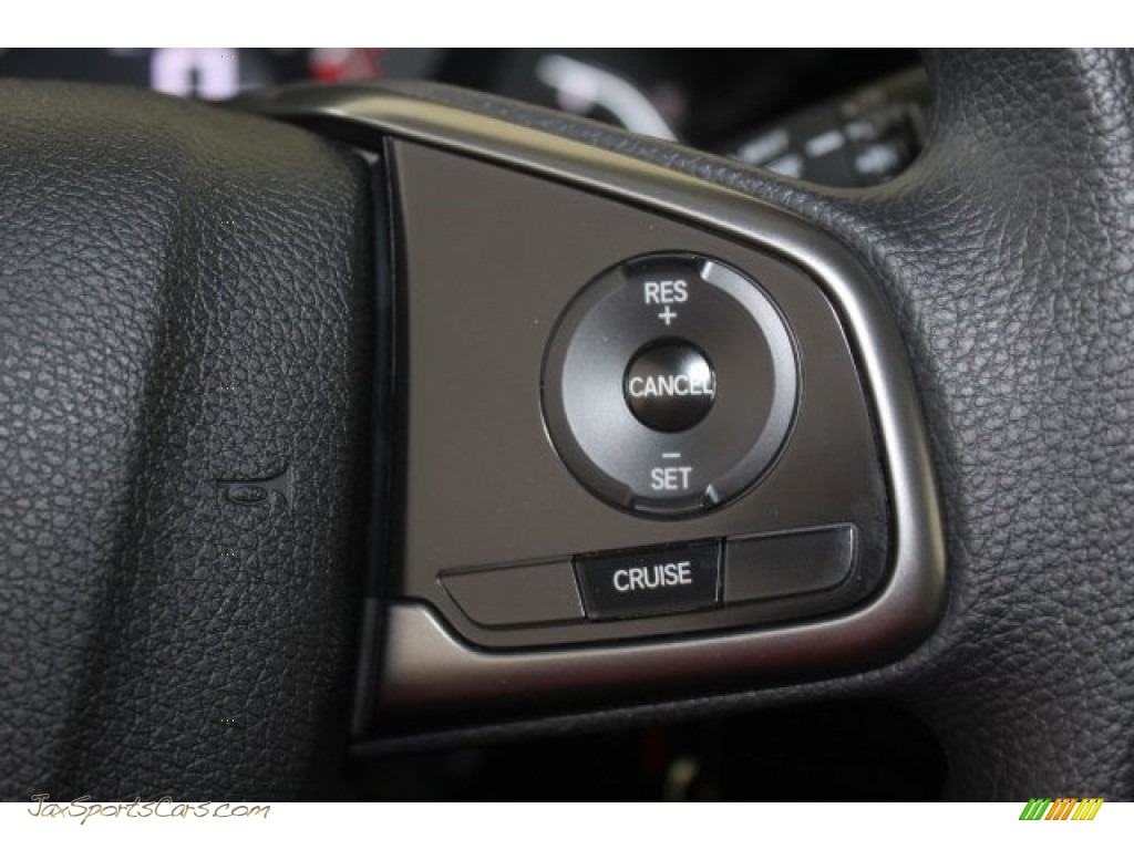 2018 Civic LX Hatchback - Polished Metal Metallic / Black/Ivory photo #14