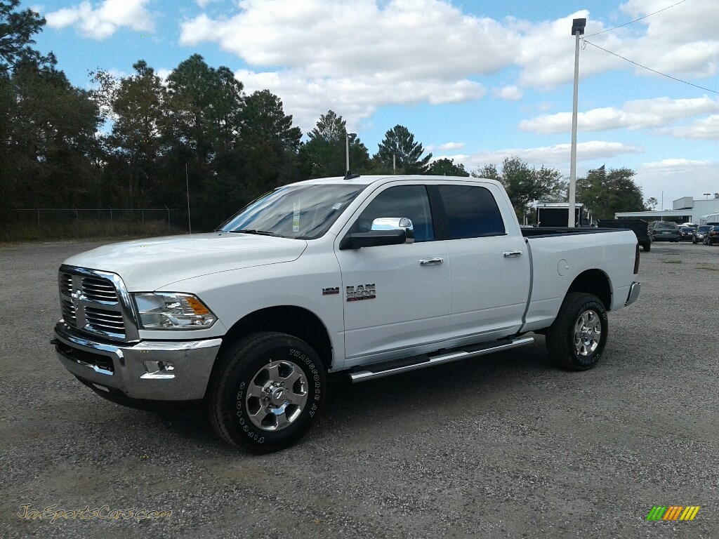 Bright White / Canyon Brown/Light Frost Beige Ram 3500 Big Horn Crew Cab 4x4