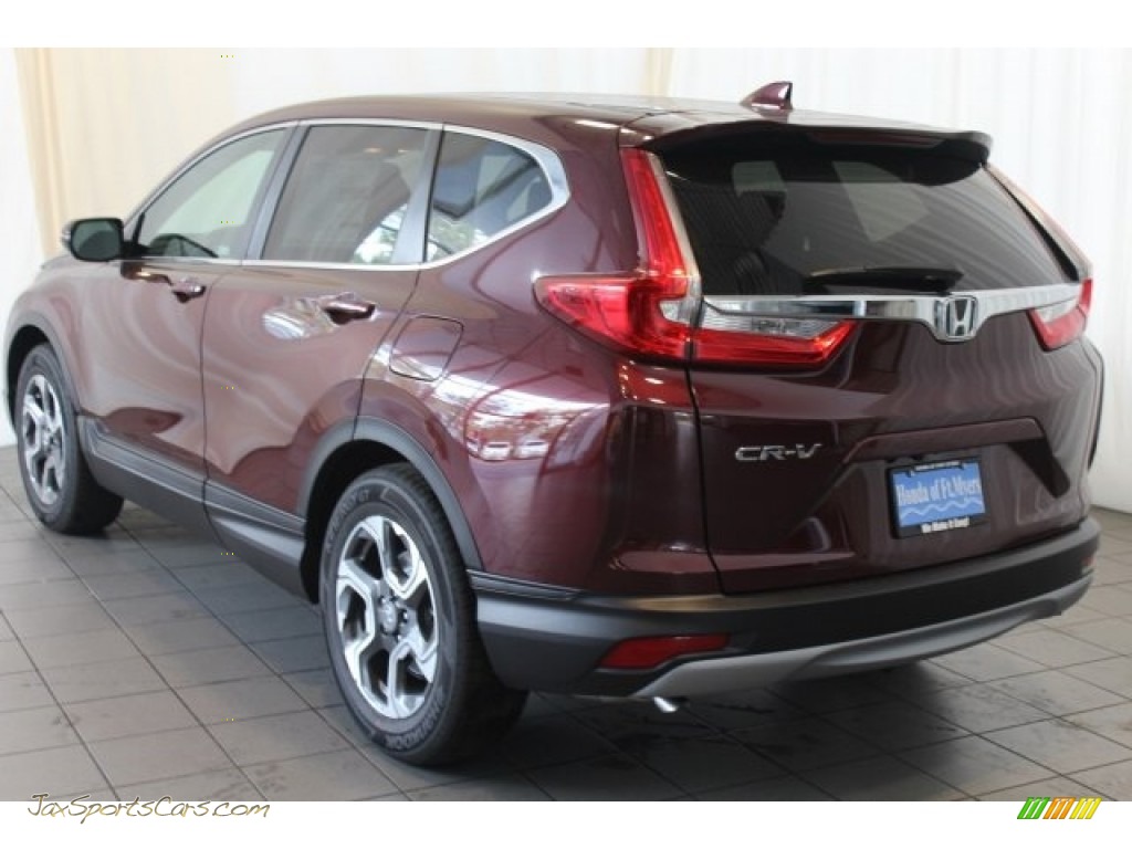 2017 CR-V EX - Basque Red Pearl II / Gray photo #6