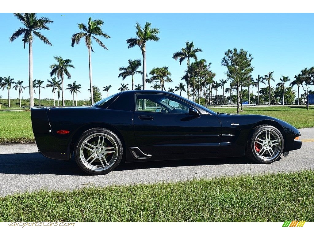 2002 Corvette Z06 - Black / Black photo #4