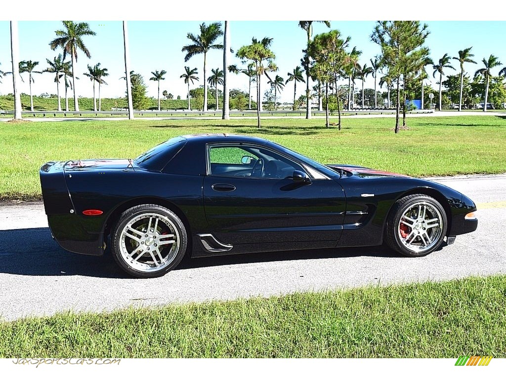 2002 Corvette Z06 - Black / Black photo #13