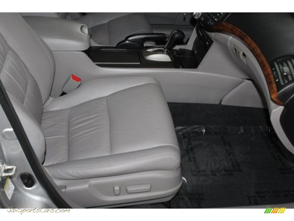 2012 Accord EX-L V6 Sedan - Alabaster Silver Metallic / Gray photo #31