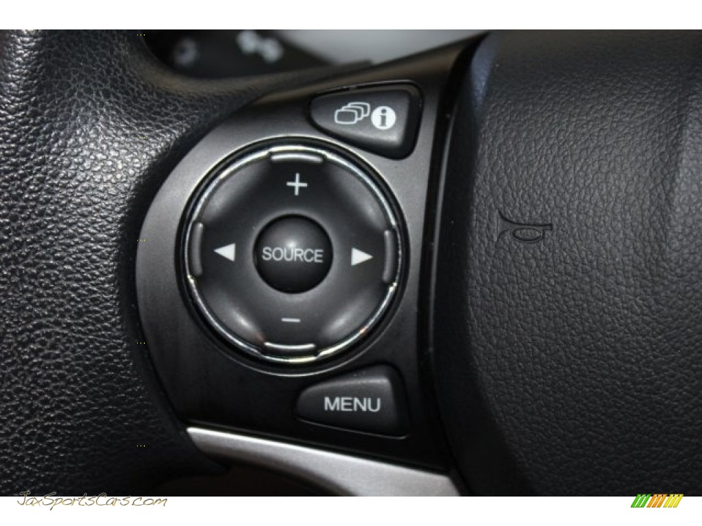 2015 Civic LX Sedan - Crystal Black Pearl / Gray photo #13