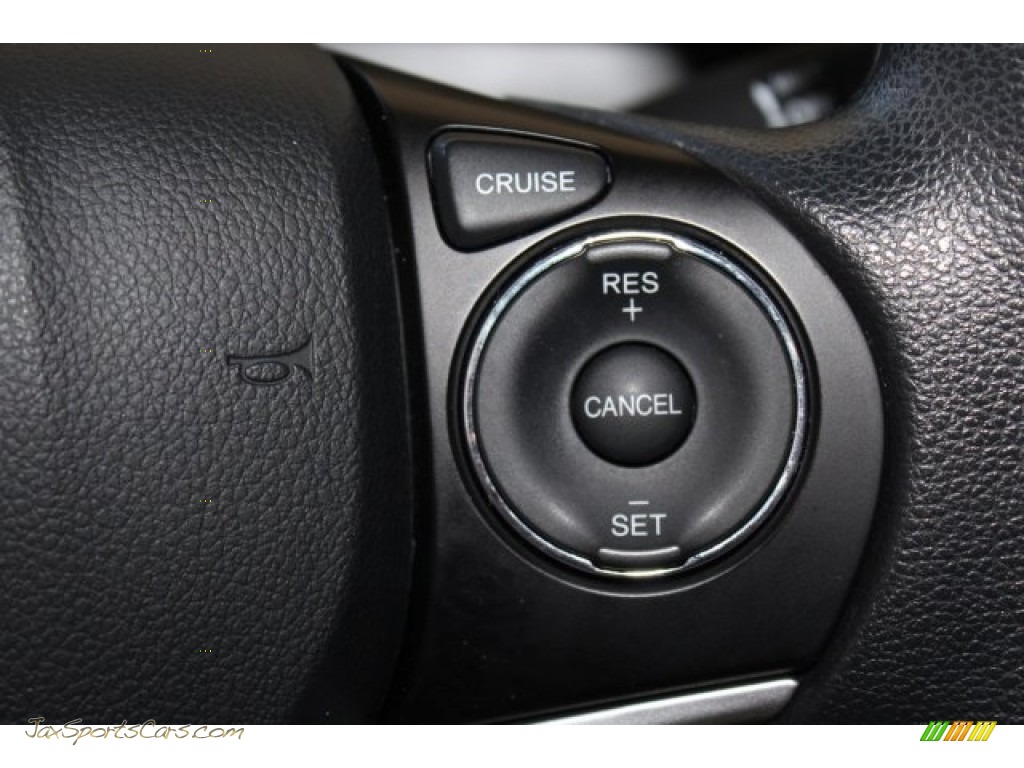 2015 Civic LX Sedan - Crystal Black Pearl / Gray photo #14