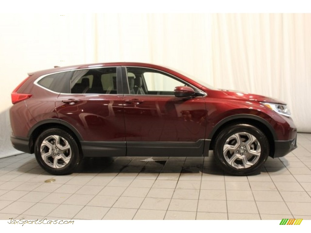 2018 CR-V EX-L - Basque Red Pearl II / Gray photo #2