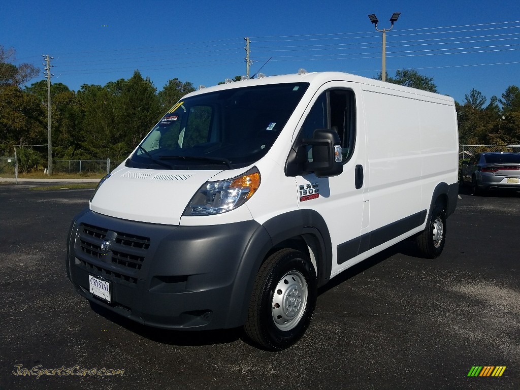 Bright White / Gray Ram ProMaster 1500 Low Roof Cargo Van