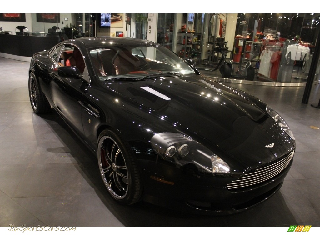 2005 DB9 Coupe - Jet Black / Red Fox photo #3