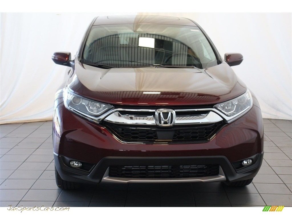 2018 CR-V EX - Basque Red Pearl II / Gray photo #4