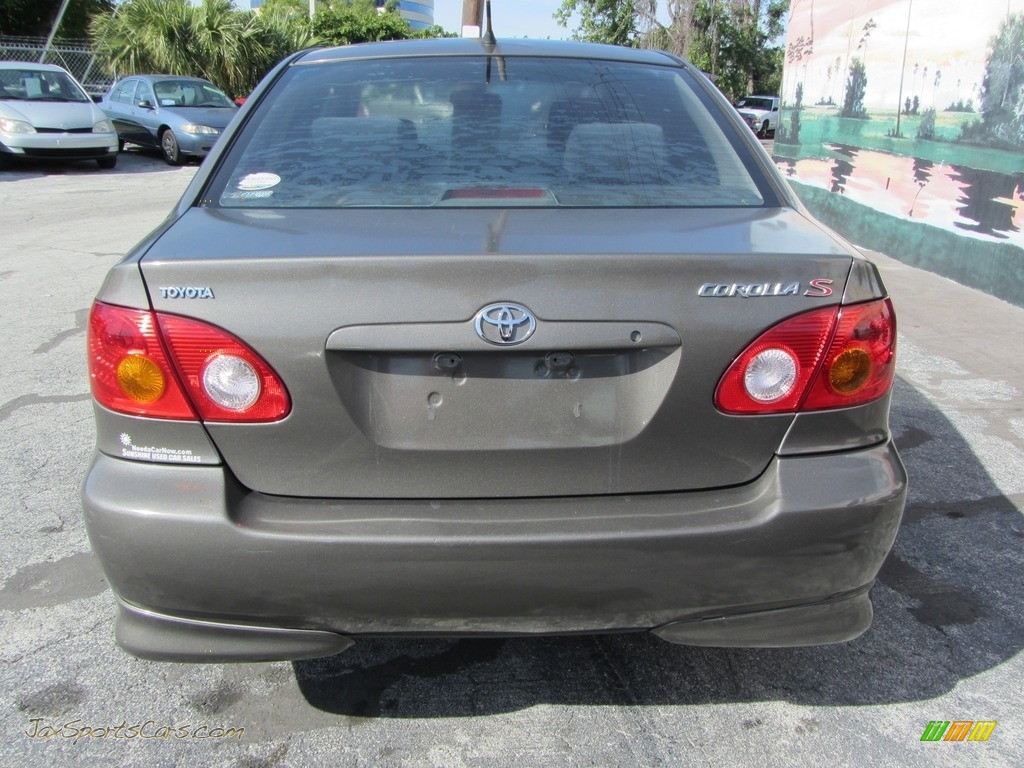 2003 Corolla S - Charcoal Gray Metallic / Black photo #7