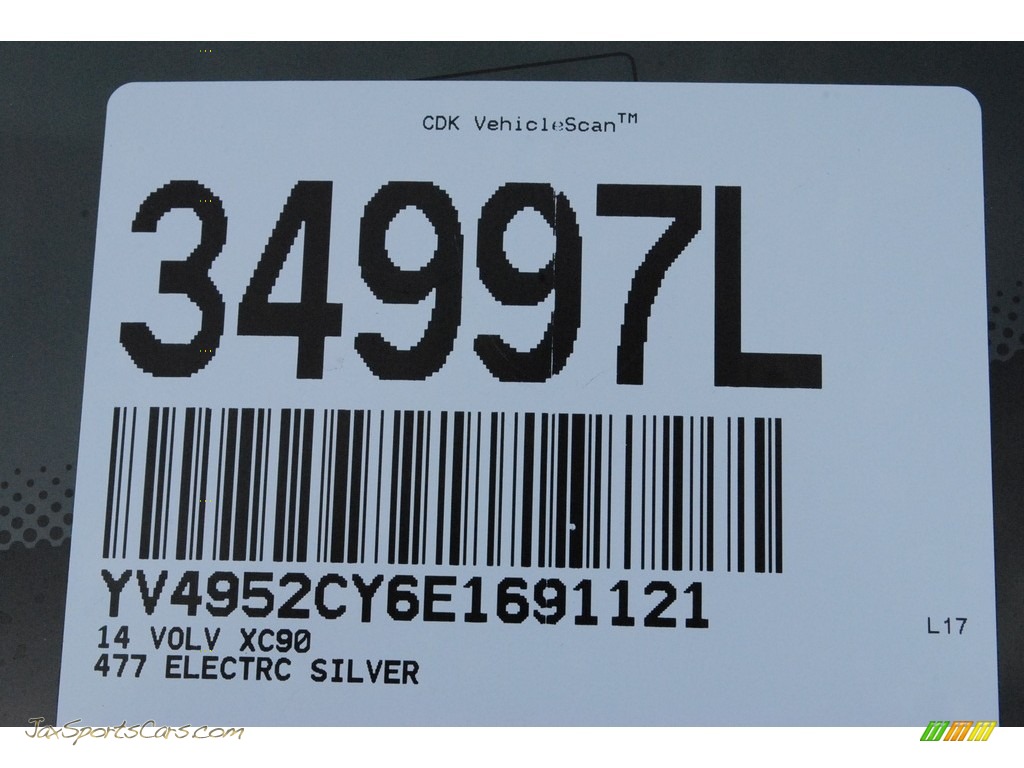 2014 XC90 3.2 - Electric Silver Metallic / Beige photo #20